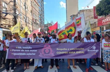 SintraSuper leva sua mensagem ao 8 de Março em Salvador